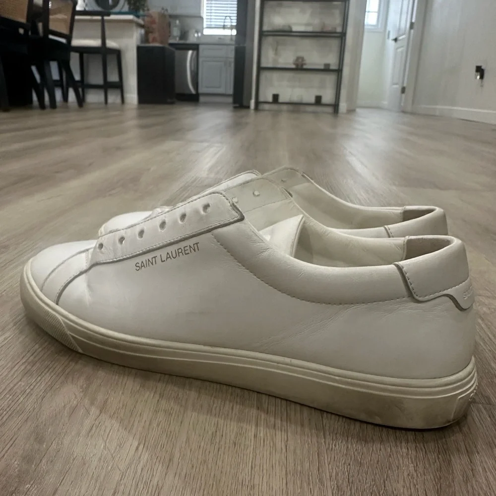 Saint Laurent white Andy sneakers - Picture 5 of 8